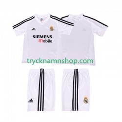 Real Madrid 2004 20025 Tröja Retro 1:a Matchställ Barn Kortärmad