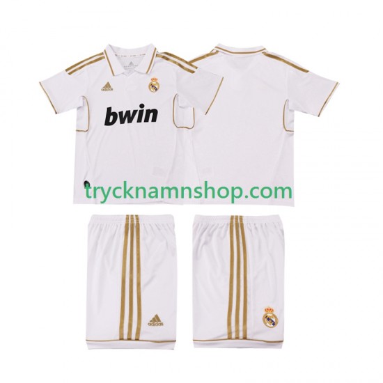 Real Madrid 2011 2012 Tröja Retro 1:a Matchställ Barn Kortärmad