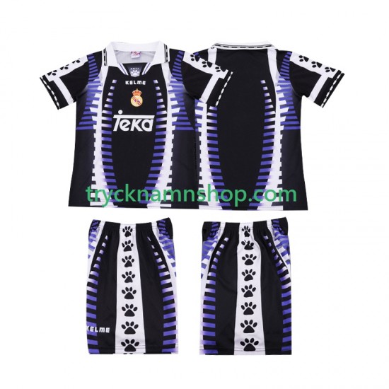 Real Madrid 1997 1998 Tröja Retro 3:e Matchställ Barn Kortärmad