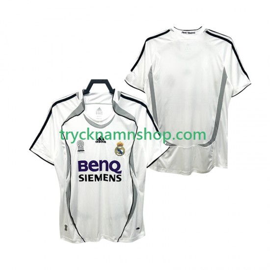 Real Madrid 2006 2007 Tröja Retro 1:a Matchställ Män Kortärmad