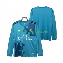 Real Madrid 2017 2018 Tröja Retro 3:e Matchställ Män Långärmad