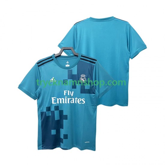 Real Madrid 2017 2018 Tröja Retro 3:e Matchställ Män Kortärmad