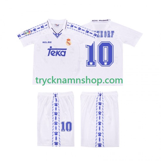 Real Madrid SEEDORF 10 1996 1997 Tröja Retro 1:a Matchställ Barn Kortärmad