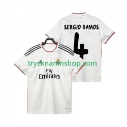 Real Madrid SERGIO RAMOS 4 2013 2014 Tröja Retro 1:a Matchställ Män Kortärmad