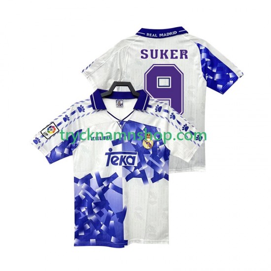 Real Madrid SUKER 9 1996 1997 Tröja Retro 3:e Matchställ Män Kortärmad