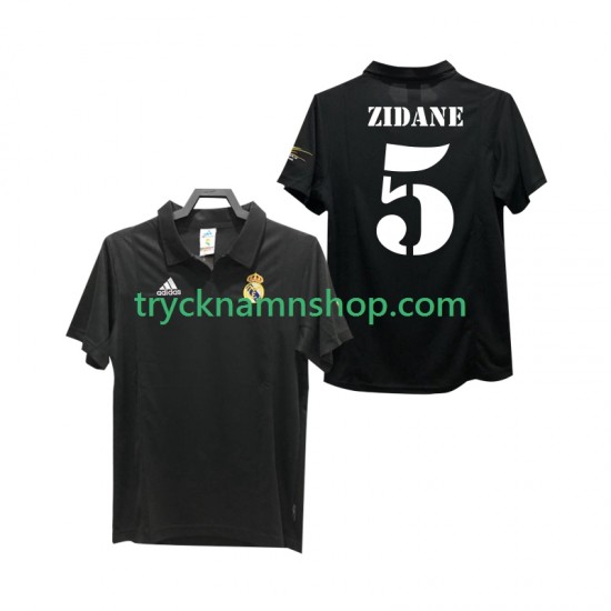 Real Madrid ZIDANE 5 2002 2003 Tröja Retro 2:a Matchställ Män Kortärmad