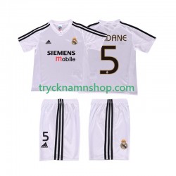 Real Madrid ZIDANE 5 2004 20025 Tröja Retro 1:a Matchställ Barn Kortärmad