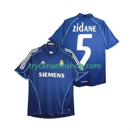 Real Madrid Zidane 5 2005 2006 Tröja Retro 2:a Matchställ Män Kortärmad