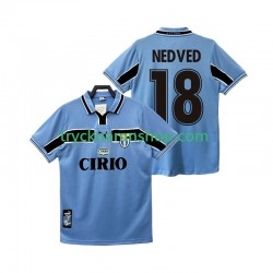 SS Lazio NEDVED 18 1998 1999 Tröja Retro 1:a Matchställ Män Kortärmad