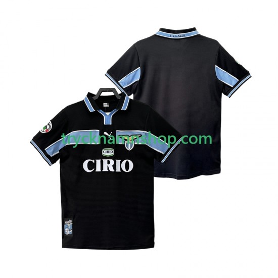 SS Lazio 1998 1999 Tröja Retro 2:a Matchställ Män Kortärmad