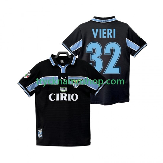 SS Lazio VIERI 32 1998 1999 Tröja Retro 2:a Matchställ Män Kortärmad