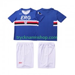 Sampdoria 1990 1991 Tröja Retro 1:a Matchställ Barn Kortärmad