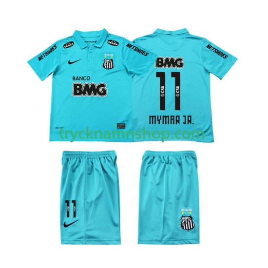 Santos Neymar JR 11 2011-2012 Tröja Retro 3:e Matchställ Barn Kortärmad
