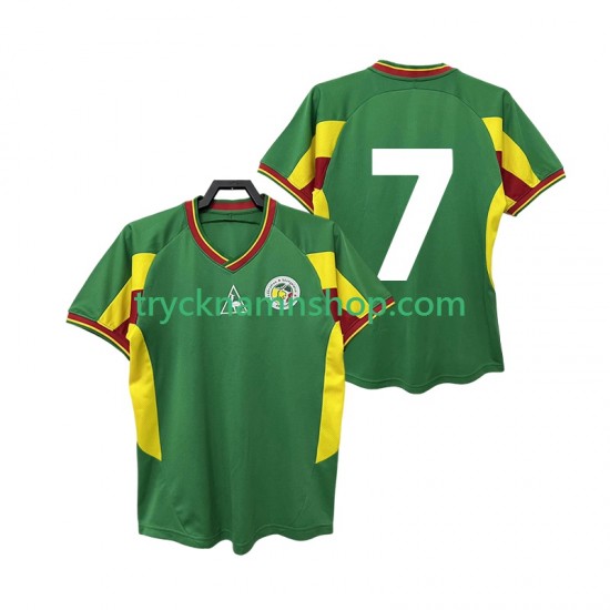 Senegal 7 2002 Tröja Retro 2:a Matchställ Män Kortärmad