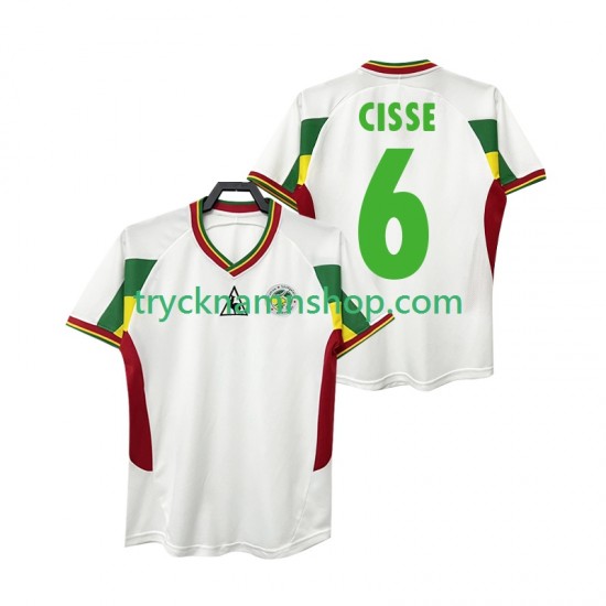 Senegal CISSE 6 2002 Tröja Retro 1:a Matchställ Män Kortärmad