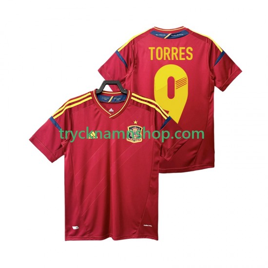 Spanien TORRES 9 2012 Tröja Retro 1:a Matchställ Män Kortärmad