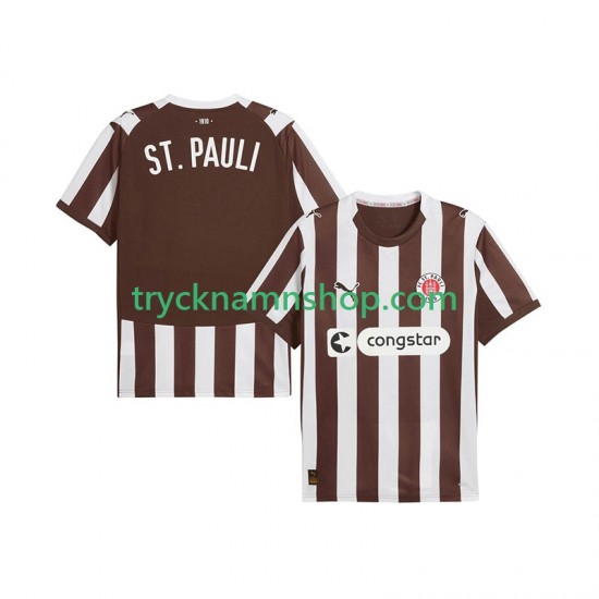 St. Pauli 2025-2026 Tröja 1:a Matchställ Män Kortärmad