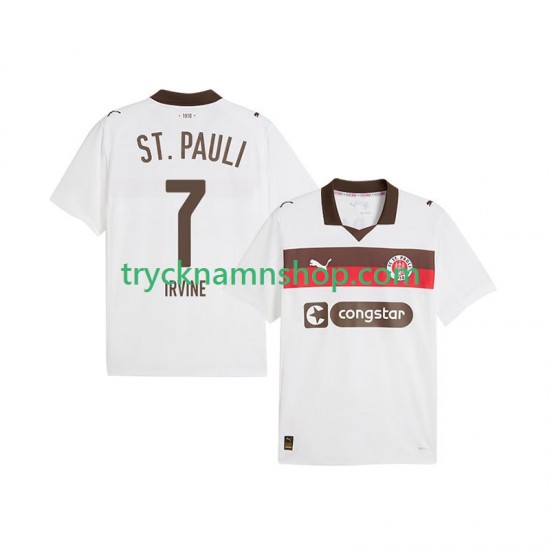 St. Pauli Jackson Irvine 7 2025-2026 Tröja 2:a Matchställ Män Kortärmad