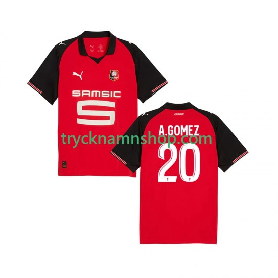 Stade Rennais Andres Gomez 20 2025-2026 Tröja 1:a Matchställ Män Kortärmad