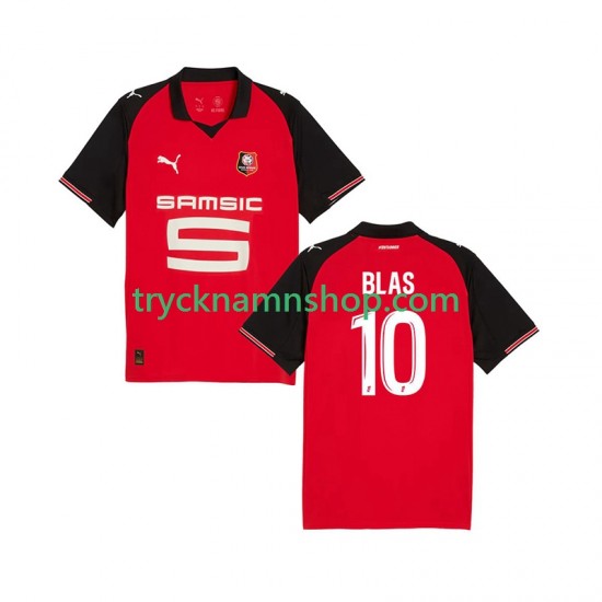 Stade Rennais Ludovic Blas 10 2025-2026 Tröja 1:a Matchställ Män Kortärmad