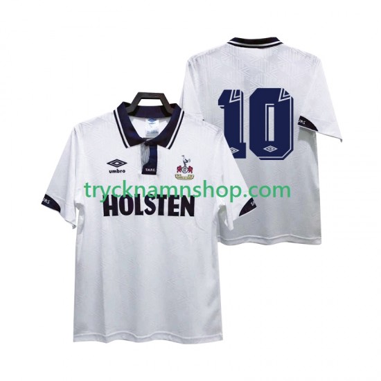 Tottenham Hotspur 10 1991 1993 Tröja Retro 1:a Matchställ Män Kortärmad