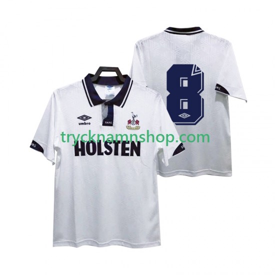 Tottenham Hotspur 8 1991 1993 Tröja Retro 1:a Matchställ Män Kortärmad