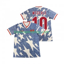 USA WEGERLE 10 1994 Tröja Retro 2:a Matchställ Män Kortärmad