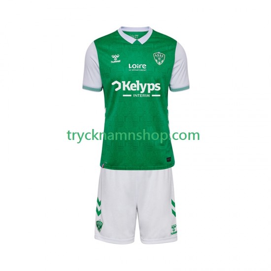 AS Saint-Etienne 2025-2026 Tröja 1:a Matchställ Barn Kortärmad