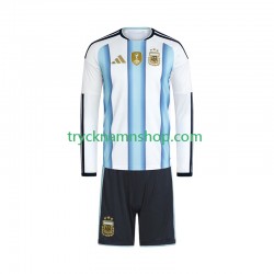 Argentina VM 2026 Tröja 1:a Matchställ Barn Långärmad