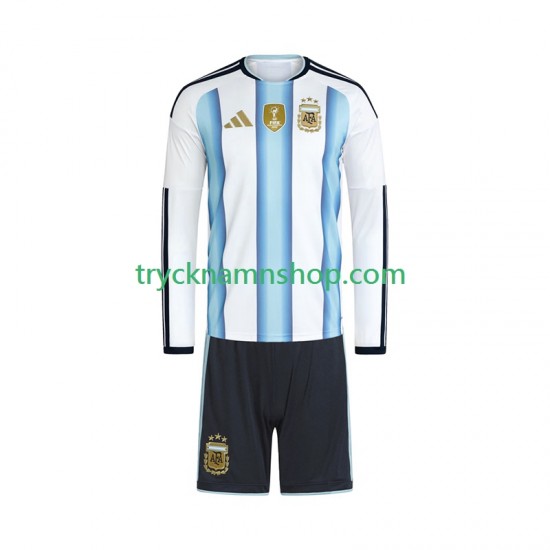 Argentina VM 2026 Tröja 1:a Matchställ Barn Långärmad