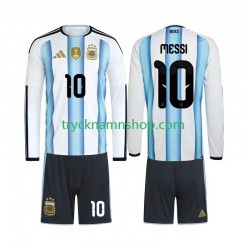 Argentina Lionel Messi 10 VM 2026 Tröja 1:a Matchställ Barn Långärmad