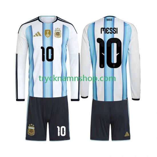 Argentina Lionel Messi 10 VM 2026 Tröja 1:a Matchställ Barn Långärmad