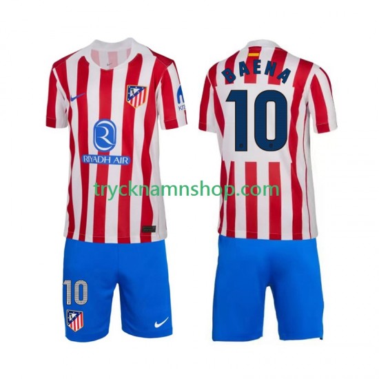 Atlético Madrid Alex Baena 10 2025-2026 Tröja 1:a Matchställ Barn Kortärmad