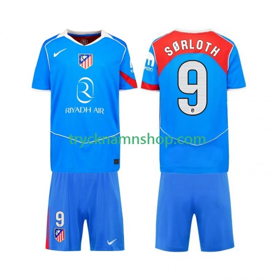Atlético Madrid Alexander Sorloth 9 2025-2026 Tröja 3:e Matchställ Barn Kortärmad