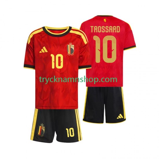 Belgien Leandro Trossard 10 VM 2026 Tröja 1:a Matchställ Barn Kortärmad