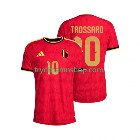 Belgien Leandro Trossard 10 VM 2026 Tröja 1:a Matchställ Män Kortärmad
