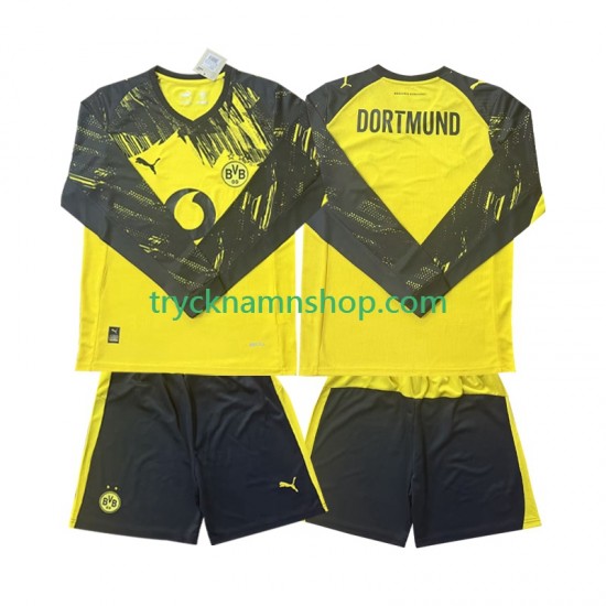 Borussia Dortmund 2025-2026 Tröja 1:a Matchställ Barn Långärmad