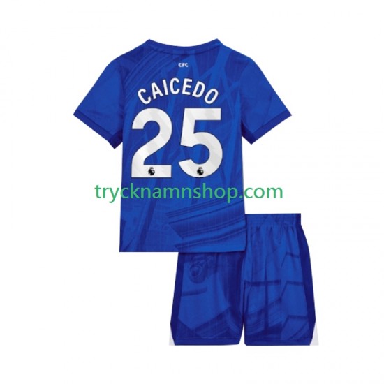 Chelsea Moises Caicedo 25 2025-2026 Tröja 1:a Matchställ Barn Kortärmad