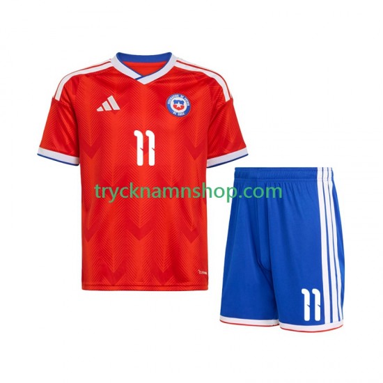 Chile Lucas Cepeda 11 2026 Tröja 1:a Matchställ Barn Kortärmad