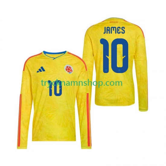 Colombia James Rodriguez 10 VM 2026 Tröja 1:a Matchställ Män Långärmad