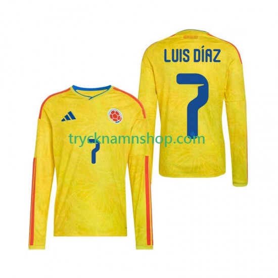 Colombia Luis Diaz 7 VM 2026 Tröja 1:a Matchställ Män Långärmad