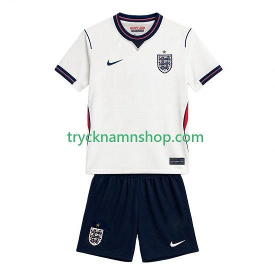 England VM 2026 Tröja 1:a Matchställ Barn Kortärmad