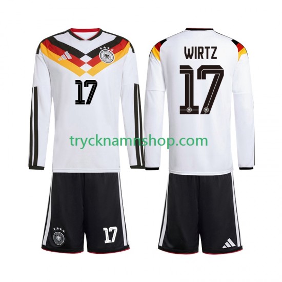 Tyskland Florian Wirtz 17 VM 2026 Tröja 1:a Matchställ Barn Långärmad