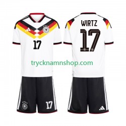 Tyskland Florian Wirtz 17 VM 2026 Tröja 1:a Matchställ Barn Kortärmad