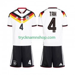 Tyskland Jonathan Tah 4 VM 2026 Tröja 1:a Matchställ Barn Kortärmad