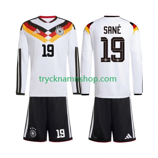 Tyskland Leroy Sane 19 VM 2026 Tröja 1:a Matchställ Barn Långärmad