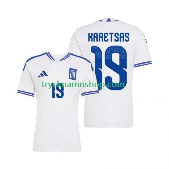 Grekland Konstantinos Karetsas 19 2026 Tröja 1:a Matchställ Män Kortärmad