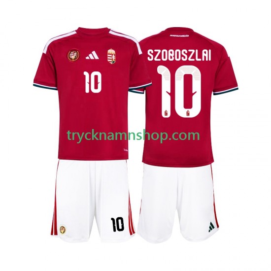 Ungern Szoboszlai 10 VM 2026 Tröja 1:a Matchställ Barn Kortärmad