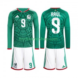 Mexiko Raul Jimenez 9 VM 2026 Tröja 1:a Matchställ Barn Långärmad