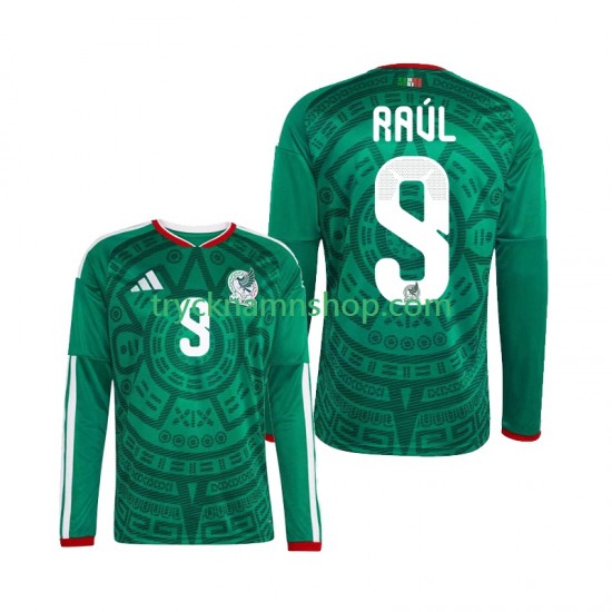 Mexiko Raul Jimenez 9 VM 2026 Tröja 1:a Matchställ Män Långärmad